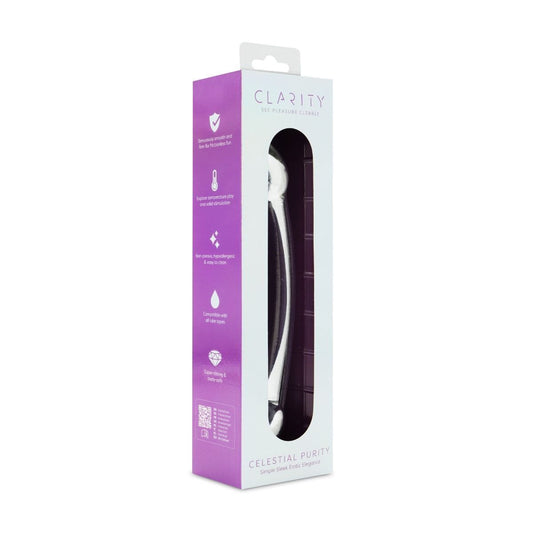 Clarity Realistic Dildos Clarity Celestial Purity Double Ended Glass Dildo: 6.6" Couples Pleasure