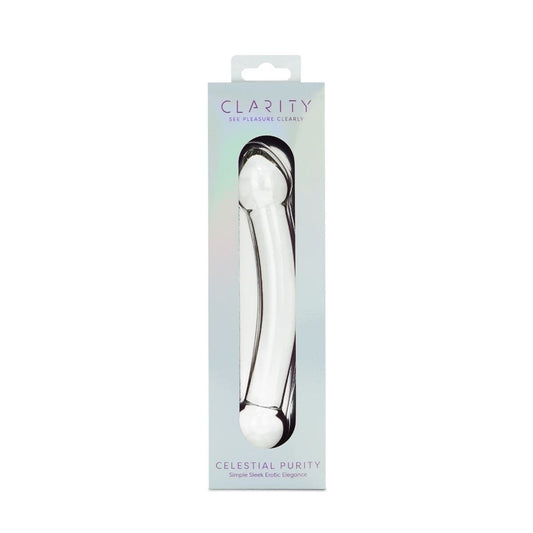 Clarity Realistic Dildos Clarity Celestial Purity Double Ended Glass Dildo: 6.6" Couples Pleasure
