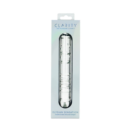 Clarity Realistic Dildos Clarity Elysian Sensation 7.1-Inch Double-Ended Glass Dildo for Refined Pleasure