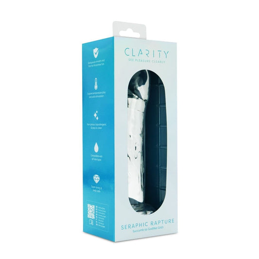 Clarity Realistic Dildos Clarity Seraphic Rapture Sculpted Glass Dildo - 7" Contoured Pleasure