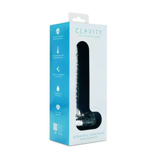 Clarity Realistic Dildos Clarity Seraphic Serenade 5.7 Inch Hand-Blown Glass Dildo for Gentle Stimulation