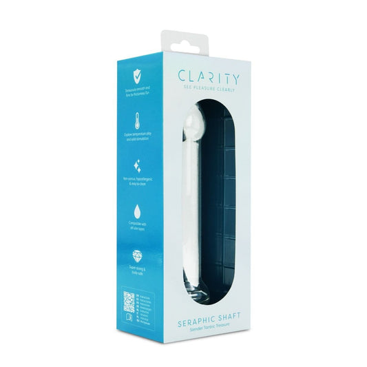 Clarity Realistic Dildos Clarity Seraphic Shaft Glass Dildo: Sleek Straight 157mm