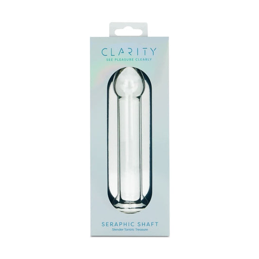 Clarity Realistic Dildos Clarity Seraphic Shaft Glass Dildo: Sleek Straight 157mm
