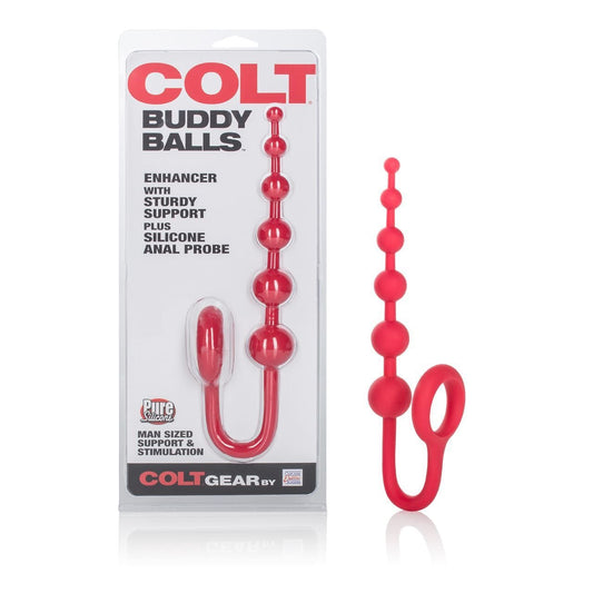 COLT Anal Beads COLT Buddy Anal Balls: Graduated Silicone Beads with Enhancer Ring