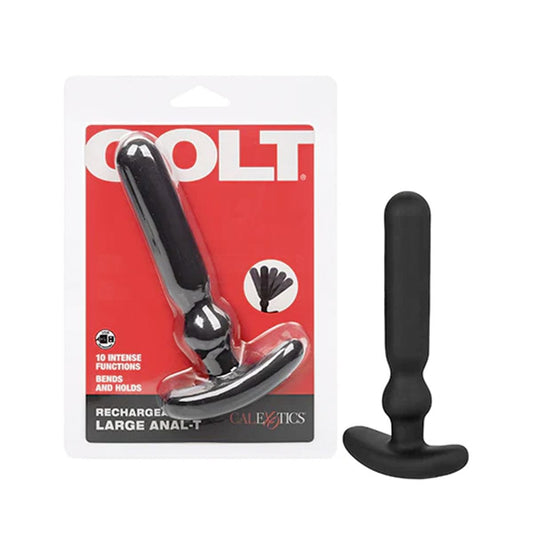 COLT Butt Plugs COLT Rechargeable Large Anal T - Premium Flexible Vibrating Silicone Anal Plug