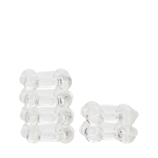 COLT Cock Rings COLT Enhancer Rings Clear - Stretchy Erection Enhancers Couples