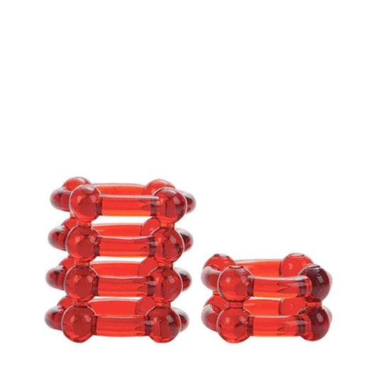 COLT Cock Rings COLT Enhancer Rings Red - Soft Stretchy Dual C Rings