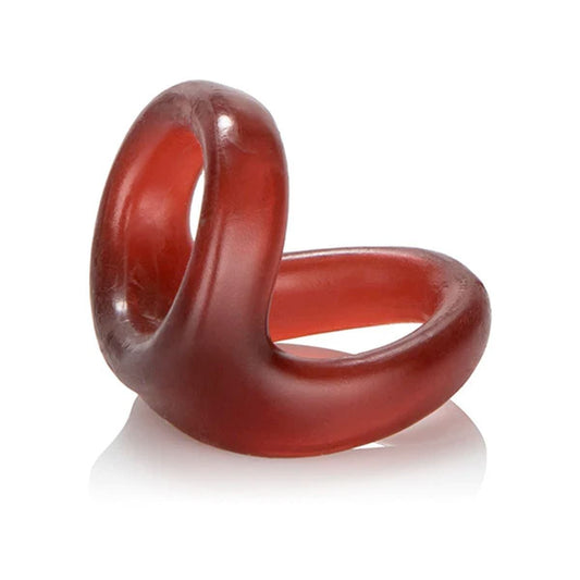 COLT Cock Rings COLT Snug Tugger Red - Stretchy Double Ring with Ball Support Couples