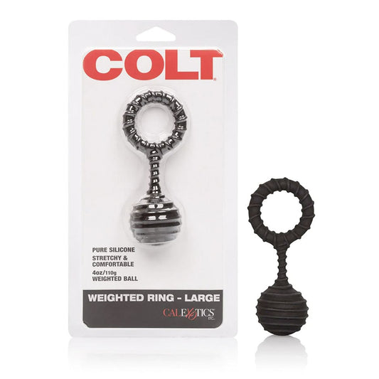 COLT Cock Rings COLT Weighted Ring Large - Textured Silicone Cock Ring with Weight Silicone