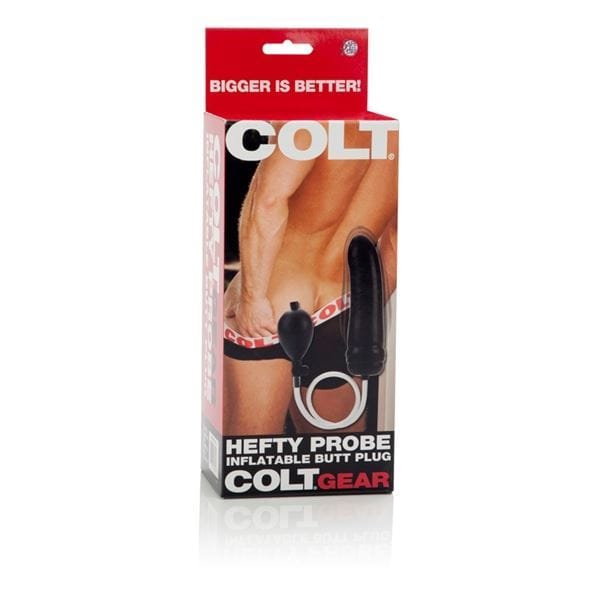 Colt Range Butt Plugs COLT Hefty Probe Inflatable Anal Butt Plug Black
