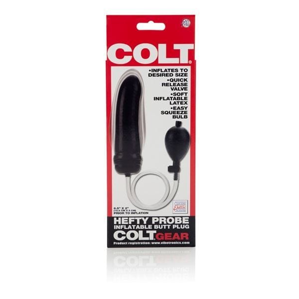 Colt Range Butt Plugs COLT Hefty Probe Inflatable Anal Butt Plug Black