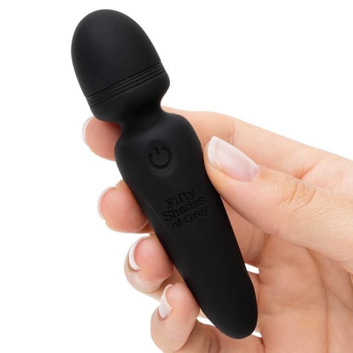 Creative Conceptions LTD Fifty Shades Sensation Rechargeable Mini Wand Vibrator Silicone Vibrating