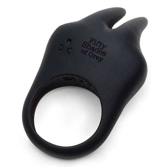 Creative Conceptions LTD Fifty Shades Sensation Rechargeable Vibrating Rabbit Love Ring Silicone