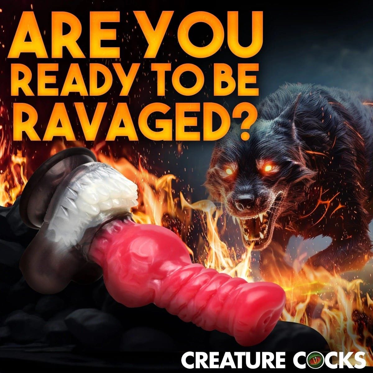 Creature Cocks Fantasy Dildos Creature Cocks Cujo Canine Silicone Dildo X-Large - Fantasy Dildo, Silicone