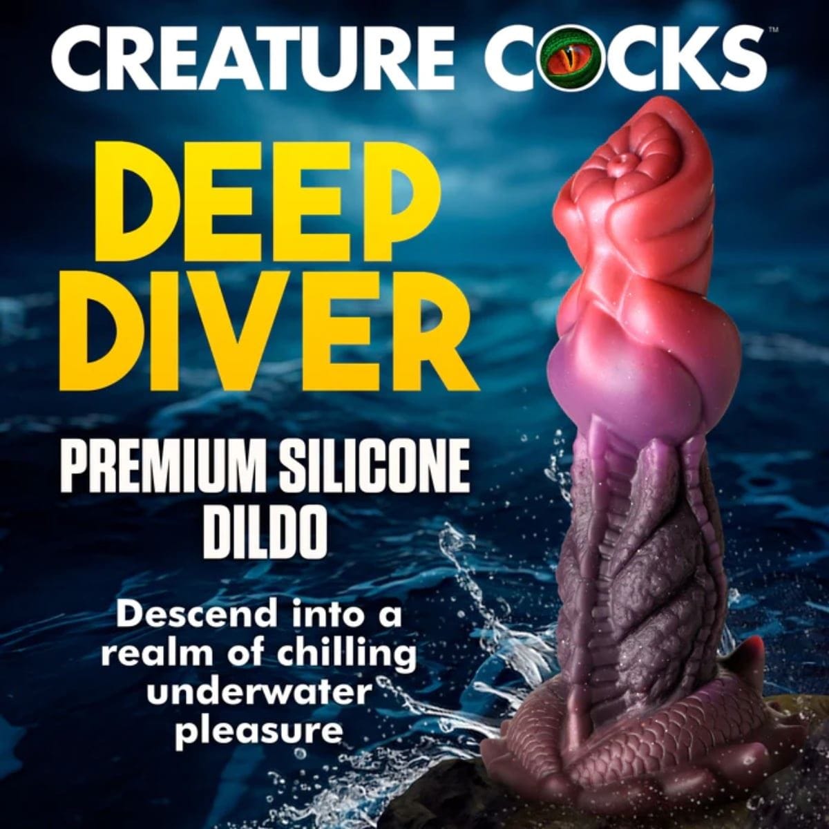 Creature Cocks Fantasy Dildos Creature Cocks Deep Diver Silicone Dildo - Fantasy Dildo, Silicone