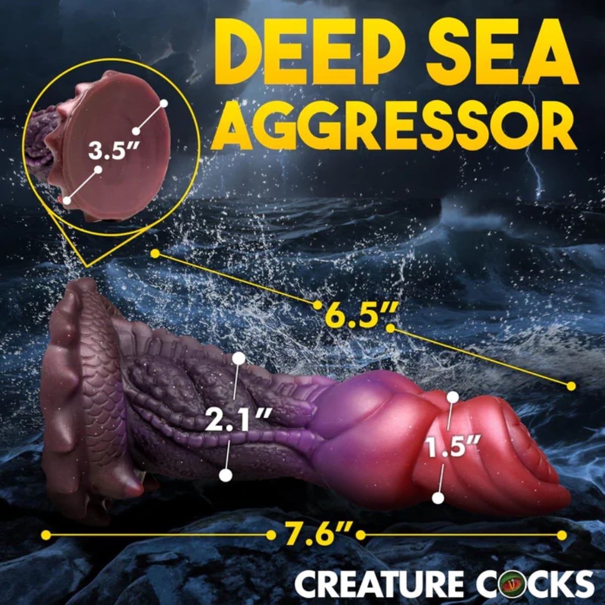 Creature Cocks Fantasy Dildos Creature Cocks Deep Diver Silicone Dildo - Fantasy Dildo, Silicone