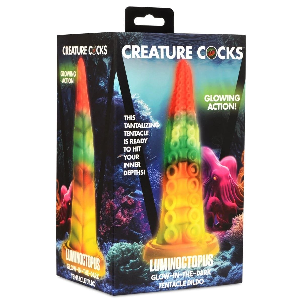 Creature Cocks Fantasy Dildos Creature Cocks Luminoctopus Glow-in-the-Dark Tentacle Dildo - Dildo Adult Toy