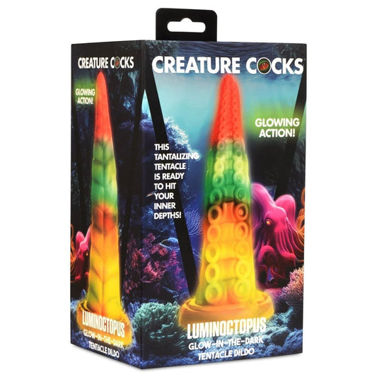 Creature Cocks Fantasy Dildos Creature Cocks Luminoctopus Glow-in-the-Dark Tentacle Dildo - Dildo Adult Toy