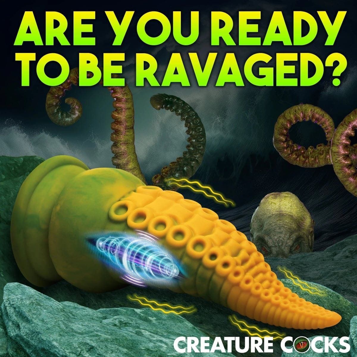 Creature Cocks Fantasy Dildos Creature Cocks Monstropus 2.0 Vibrating Tentacle Silicone Dildo - Fantasy Dildo