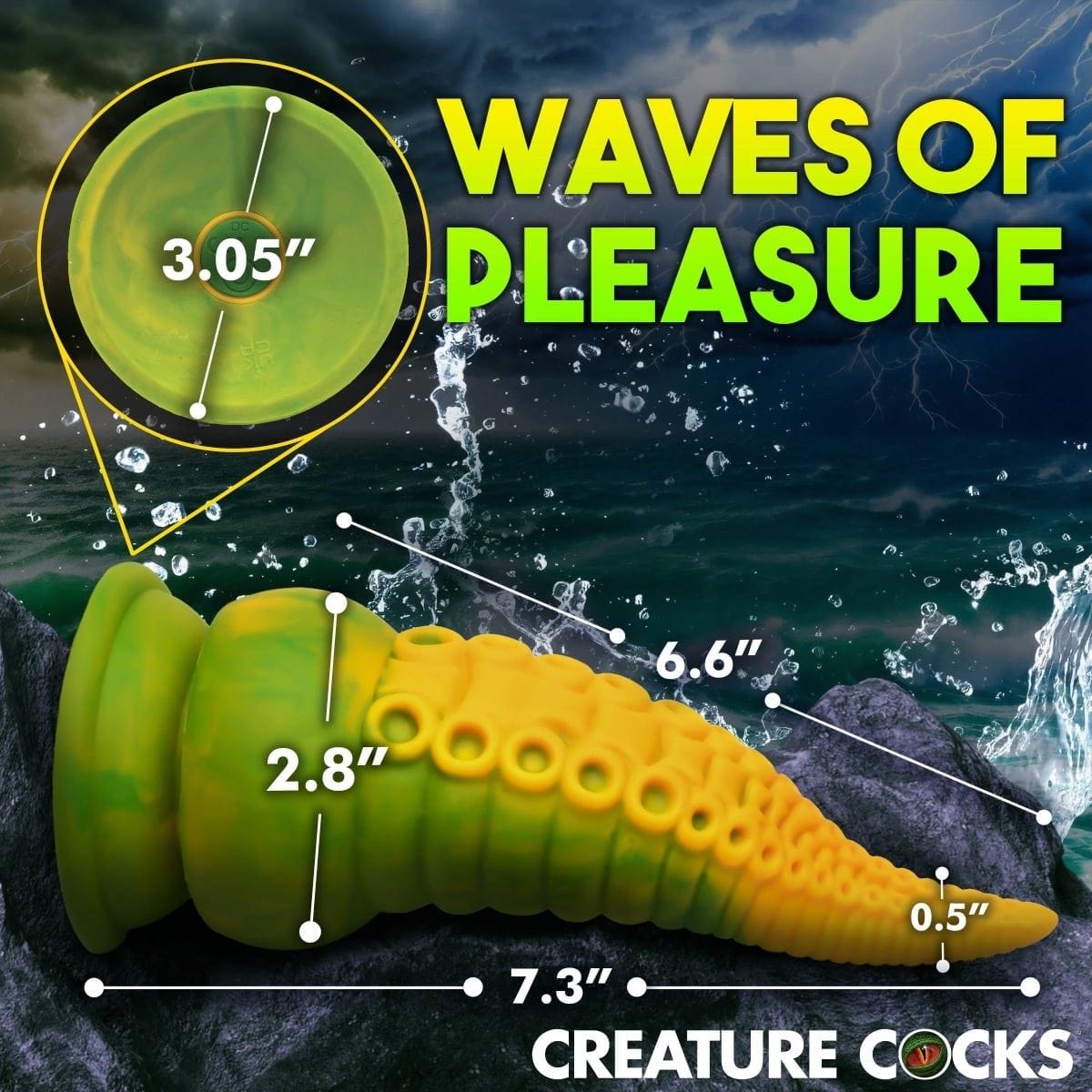 Creature Cocks Fantasy Dildos Creature Cocks Monstropus 2.0 Vibrating Tentacle Silicone Dildo - Fantasy Dildo