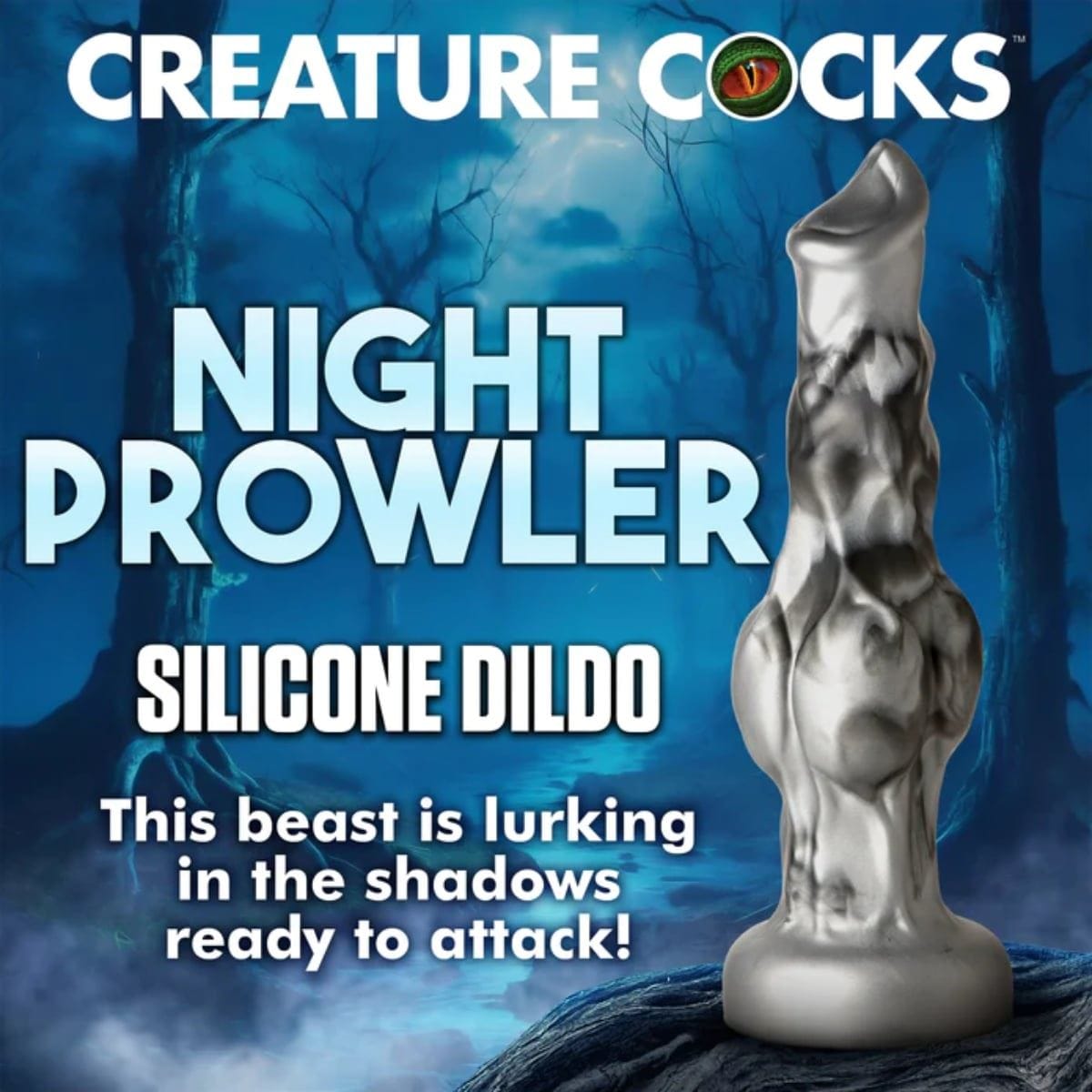 Creature Cocks Fantasy Dildos Creature Cocks Night Prowler Silicone Dildo Medium - Fantasy Dildo, Silicone