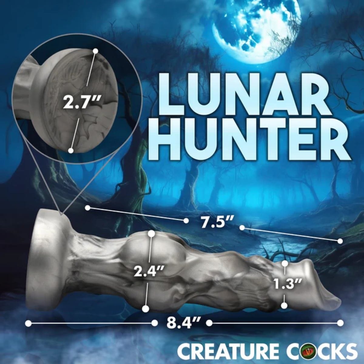 Creature Cocks Fantasy Dildos Creature Cocks Night Prowler Silicone Dildo Medium - Fantasy Dildo, Silicone