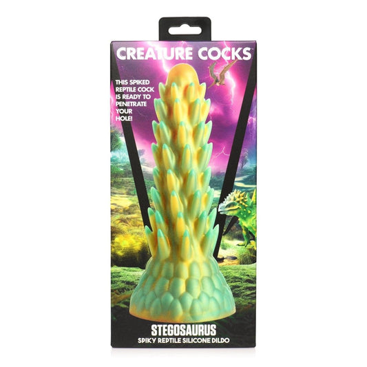 Creature Cocks Fantasy Dildos Creature Cocks Stegosaurus Spiky Reptile Silicone Dildo - Fantasy Dildo