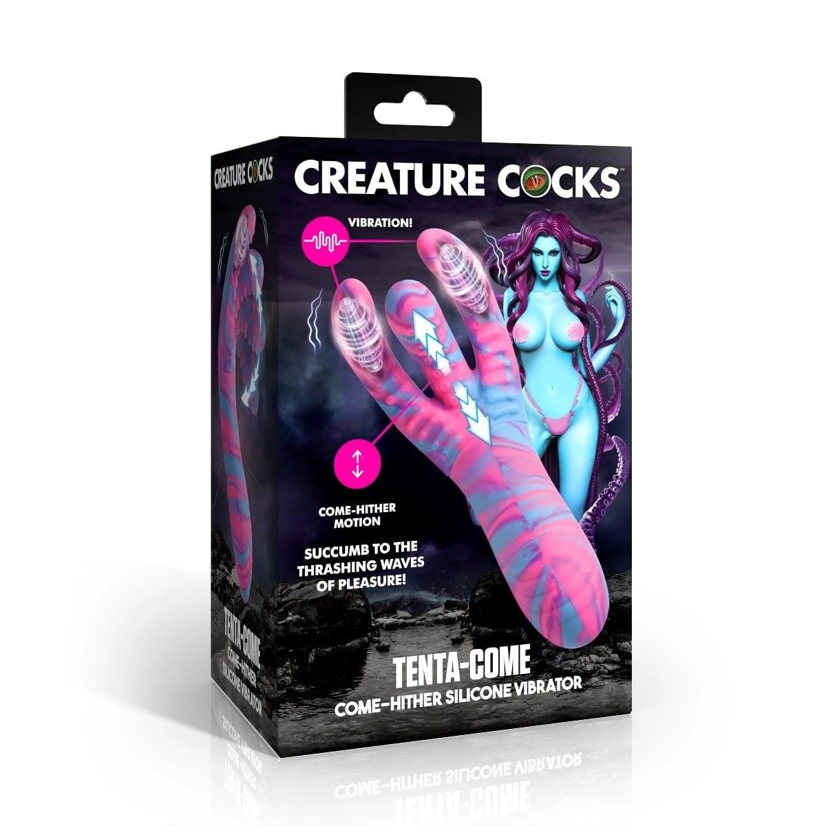 Creature Cocks Fantasy Dildos Creature Cocks Tenta Come Hither Silicone Vibrator - Fantasy Dildo, Silicone