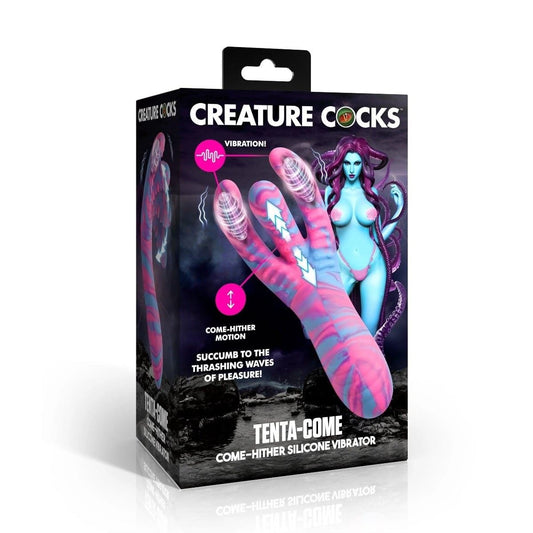 Creature Cocks Fantasy Dildos Creature Cocks Tenta Come Hither Silicone Vibrator - Fantasy Dildo, Silicone