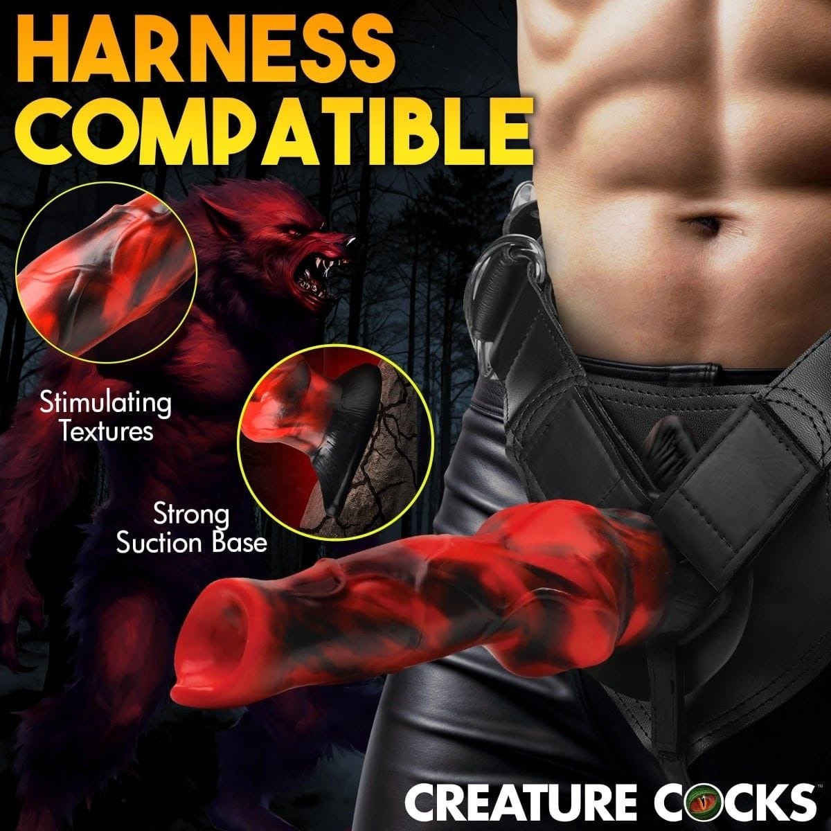Creature Cocks Fantasy Dildos Creature Cocks Vibra Beast Vibrating Silicone Dildo - Fantasy Dildo, Silicone