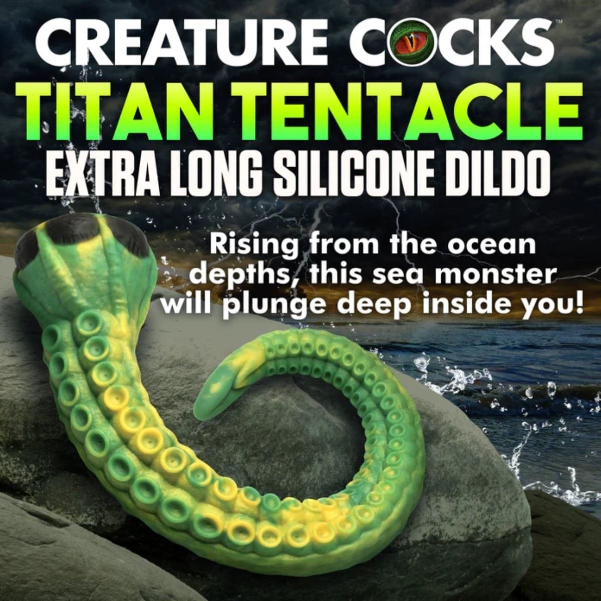 Creature Cocks Fantasy Dildos Titan Tentacle Extra Long Silicone Dildo - Fantasy Dildo, Fantasy Design