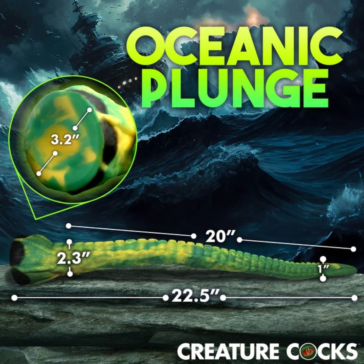 Creature Cocks Fantasy Dildos Titan Tentacle Extra Long Silicone Dildo - Fantasy Dildo, Fantasy Design