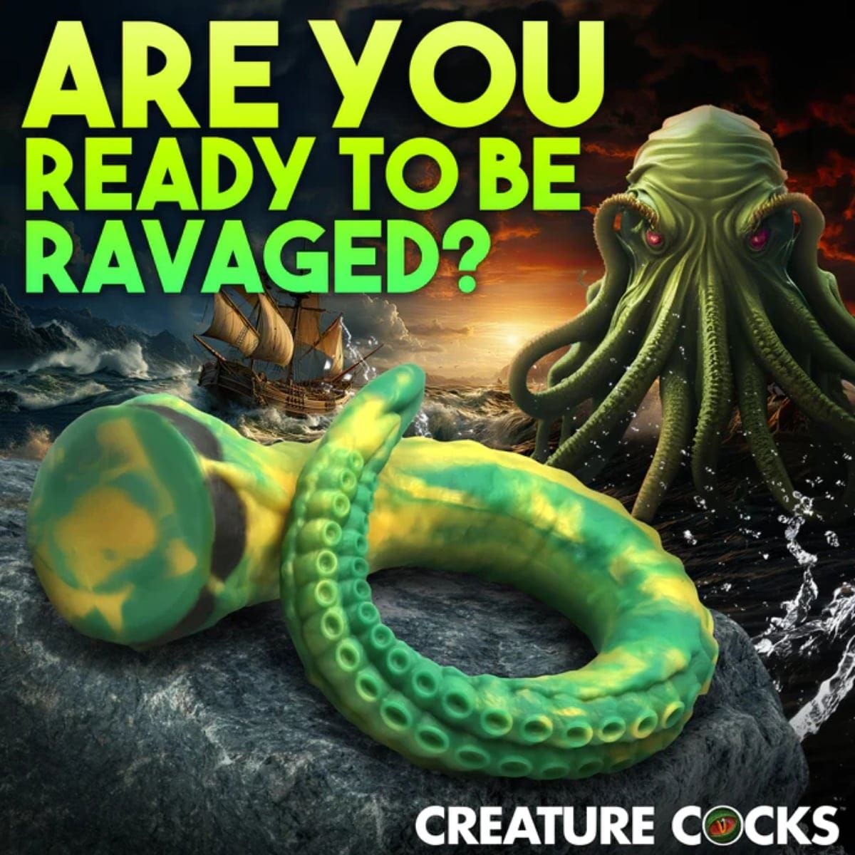 Creature Cocks Fantasy Dildos Titan Tentacle Extra Long Silicone Dildo - Fantasy Dildo, Fantasy Design