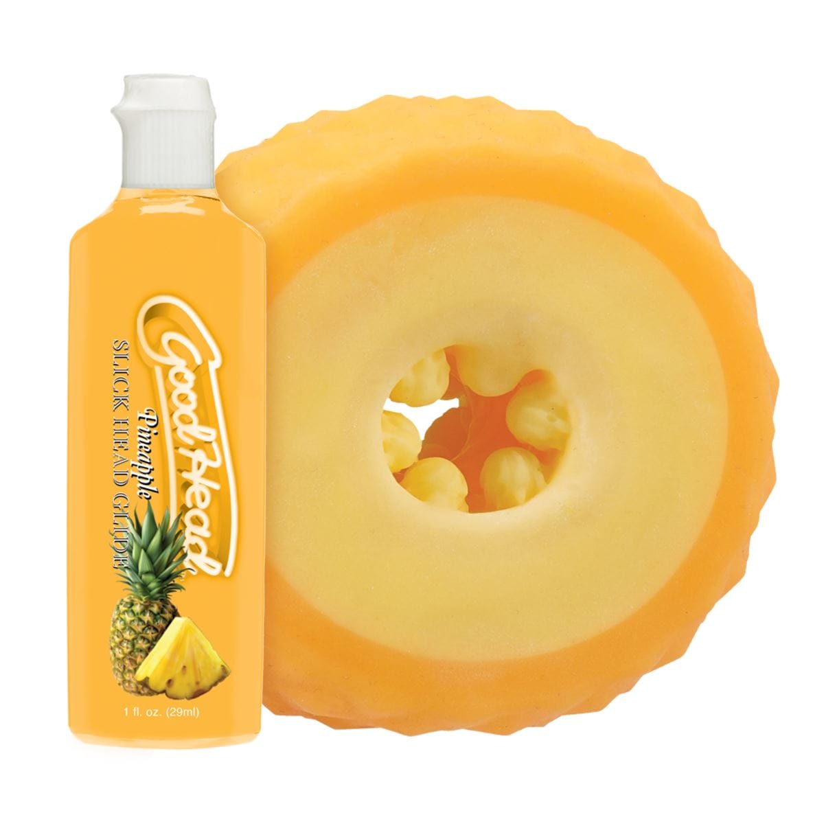 GoodHead Pineapple Blowjob Set - Male Masturbator, Remote Controlled, Realistic