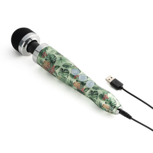 DOXY Wand Vibrators Doxy Die Cast 3 Rechargeable - Pineapple Hydrographic | Compact Rechargeable Wand Vibrator