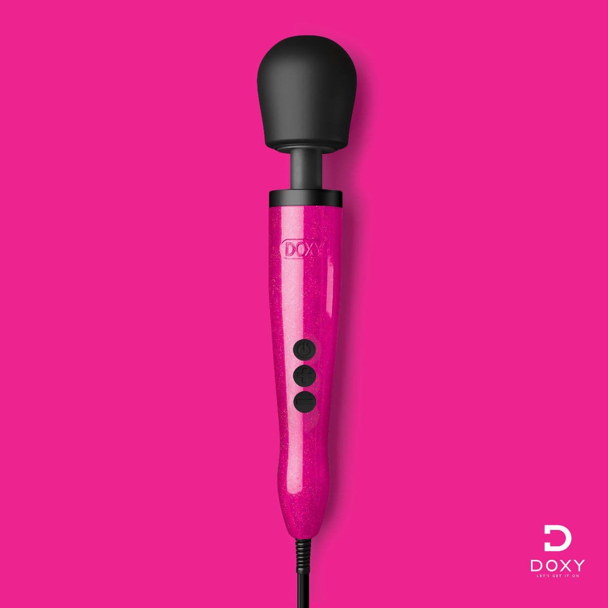 DOXY Wand Vibrators Doxy Die Cast - Hot Pink  | Powerful Full?Size Wand Vibrator Silicone Vibrating