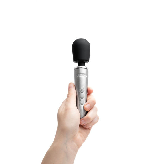DOXY Wand Vibrators Doxy Go - Brushed Metal | Premium Go Wand Vibrator Silicone Vibrating Discreet