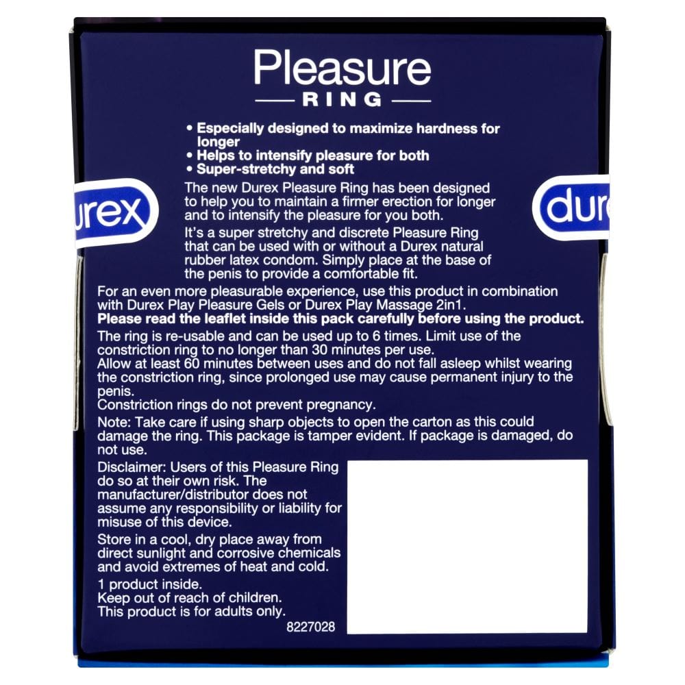 Durex Cock Rings Durex Pleasure Ring | Disposable Pleasure Ring Silicone Discreet Couples