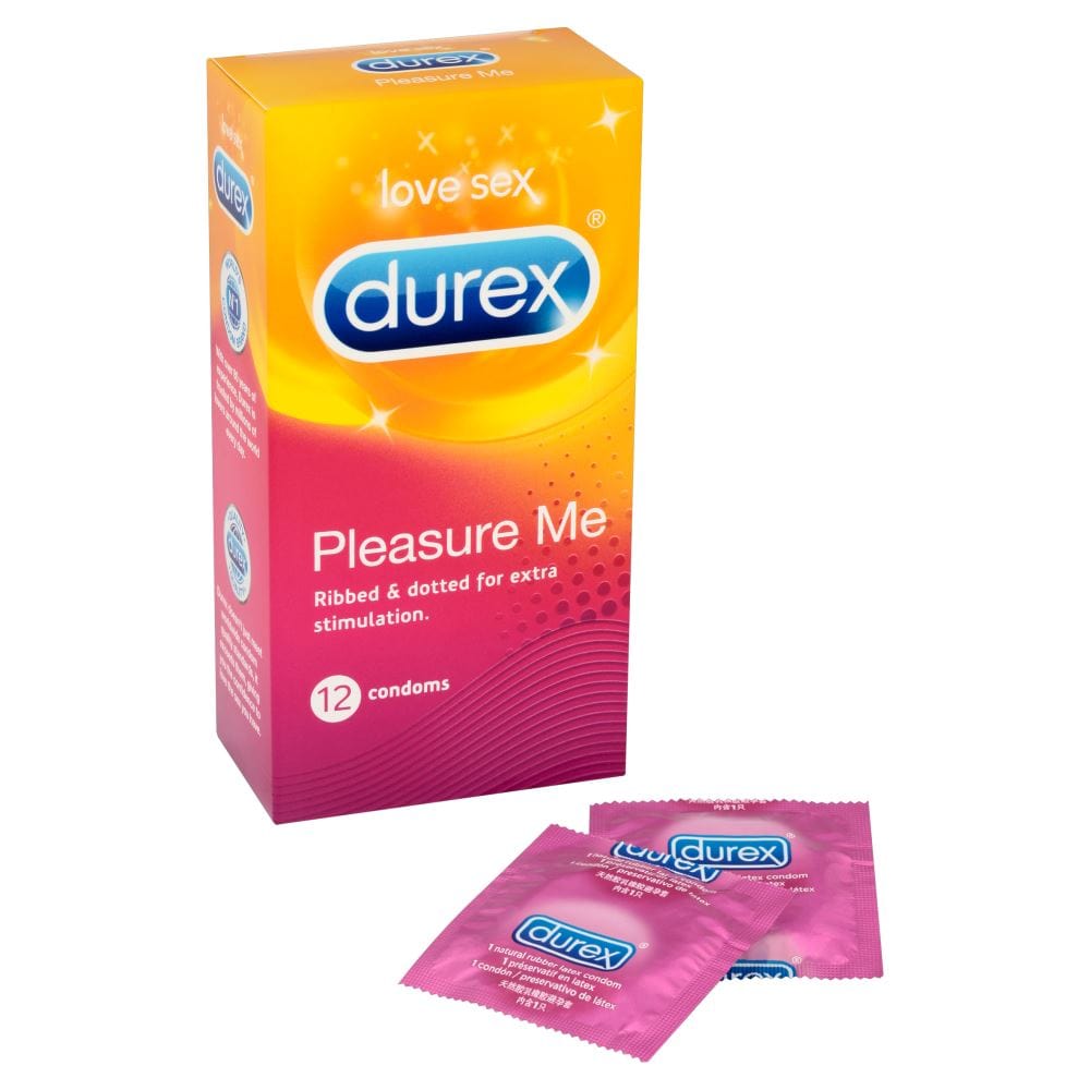 Durex Condoms Durex Pleasure Me 12's | Ribbed & Dotted Condoms for Extra Stimulation Couples