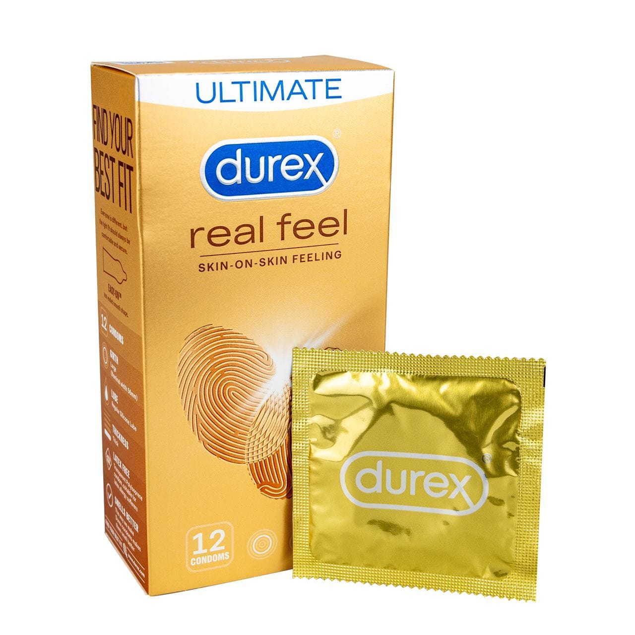 Durex Condoms Durex Real Feel 12's | Latex?Free Condoms for Natural Sensation