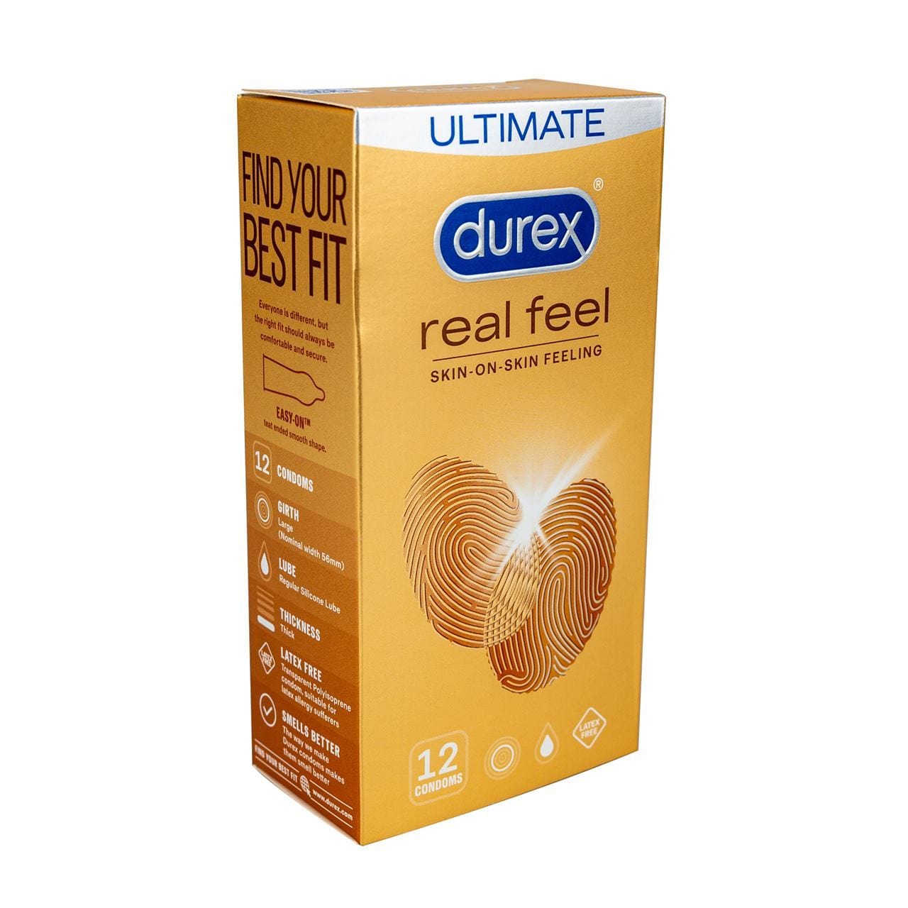 Durex Condoms Durex Real Feel 12's | Latex?Free Condoms for Natural Sensation