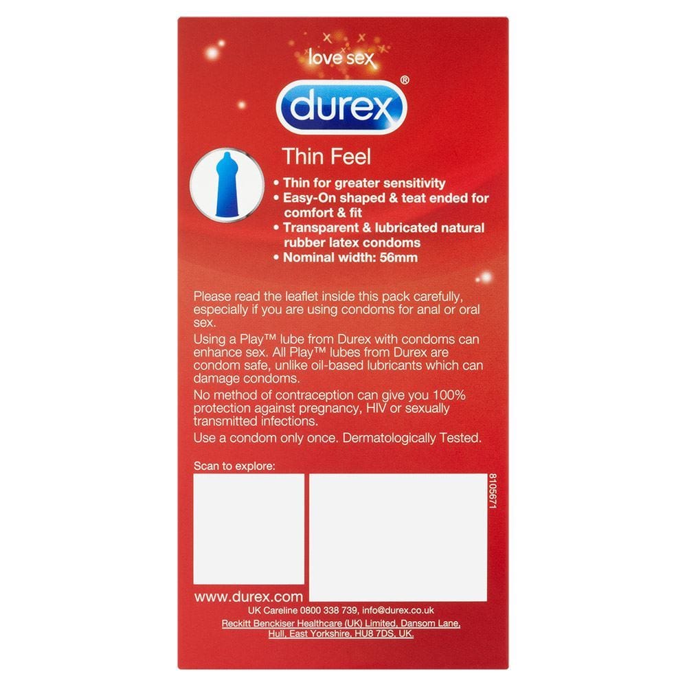 Durex Condoms Durex Thin Feel 6's | DUREX Sexual Wellness