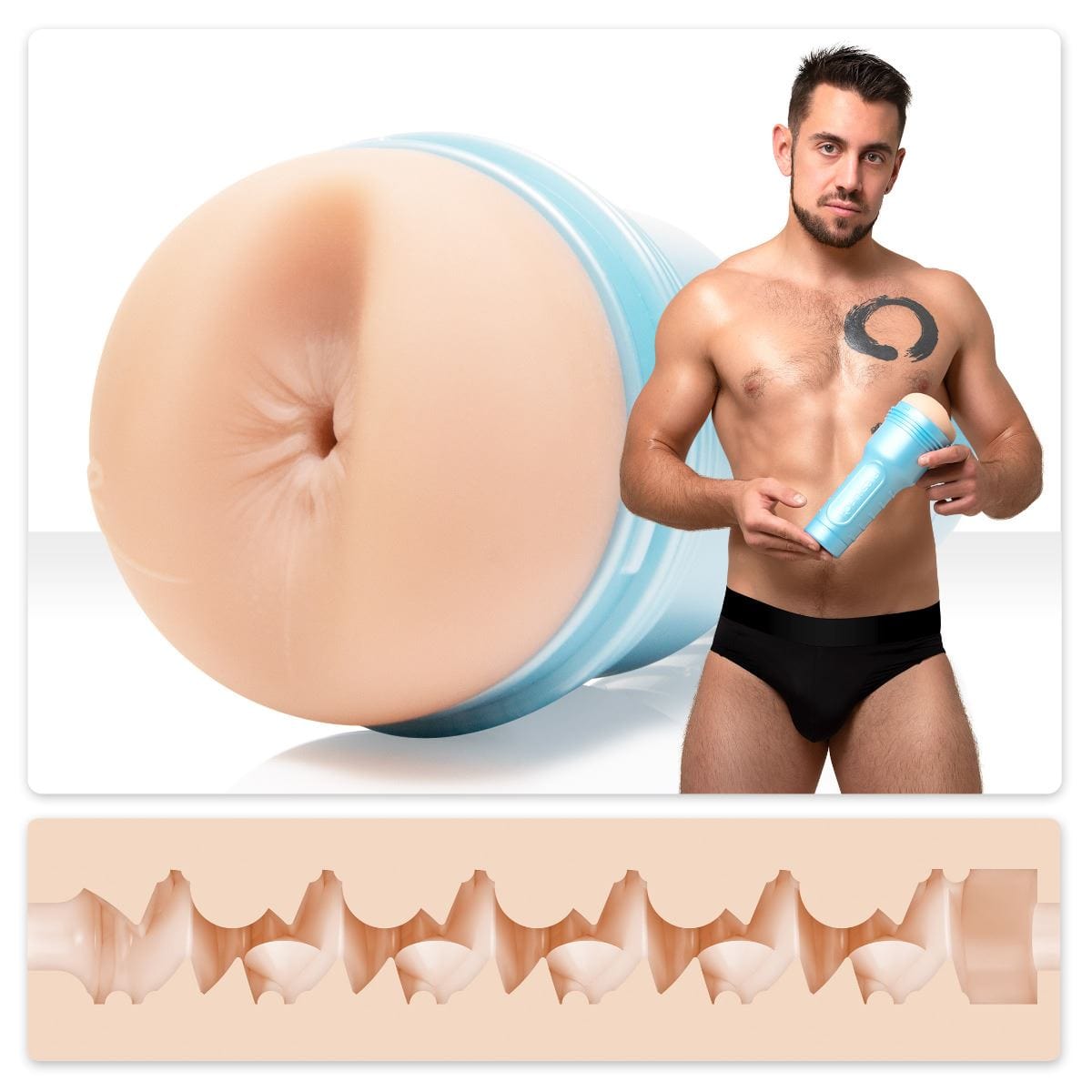 Fleshlight Male Masturbators Fleshjack Boys Dante Colle Rugged Masturbator Sleeve Discreet