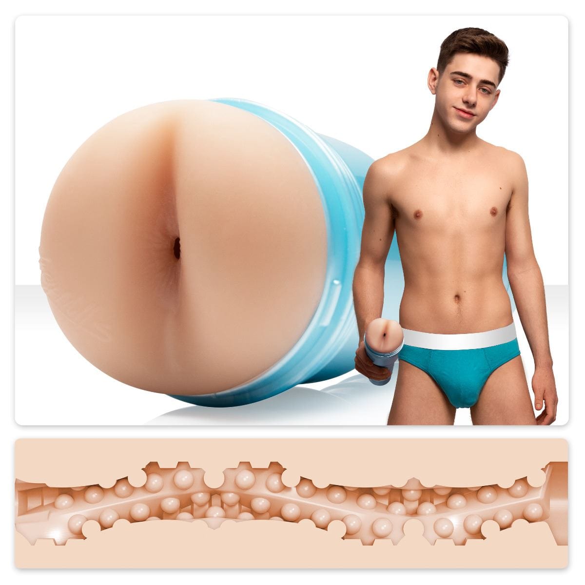 Fleshlight Male Masturbators Fleshjack Boys Joey Mills Electric Masturbator Sleeve Discreet