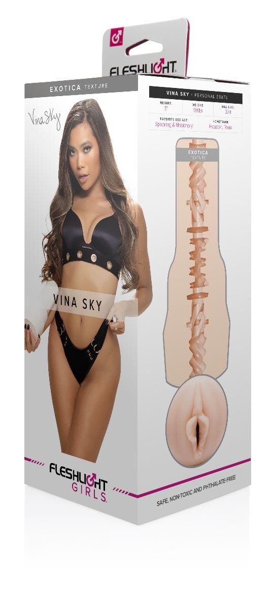 Fleshlight Male Masturbators Fleshlight Girls Vina Sky Exotica  Realistic Masturbator Discreet Adjustable