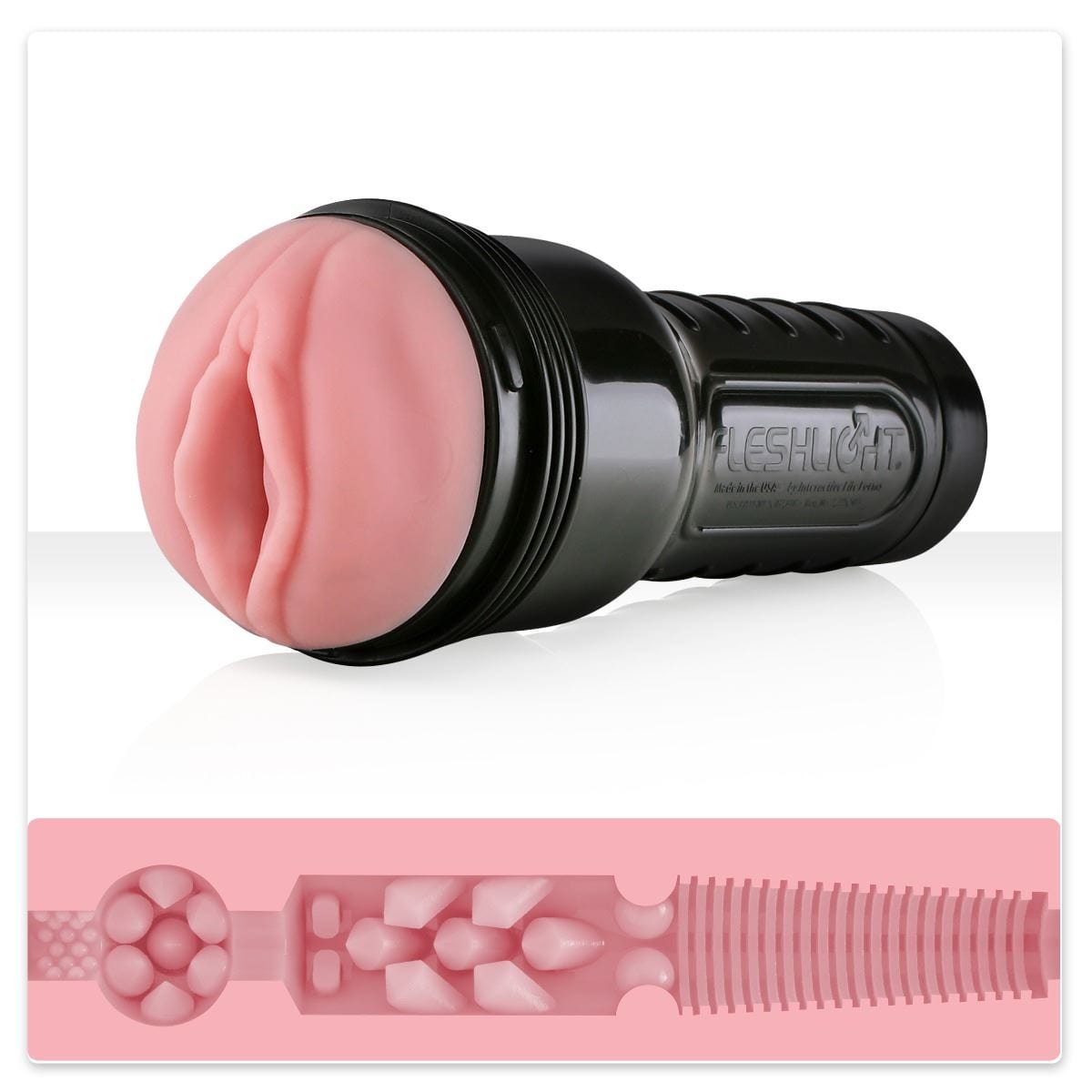 Fleshlight Male Masturbators Fleshlight Pink Lady Destroya Intense Texture Masturbator Discreet Adjustable