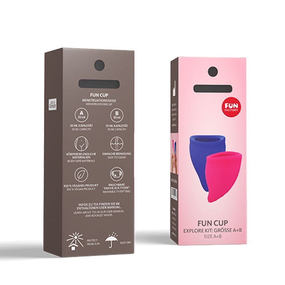Fun Factory Fun Factory Fun Cup Explore Kit - Pink & Ultramarine Silicone