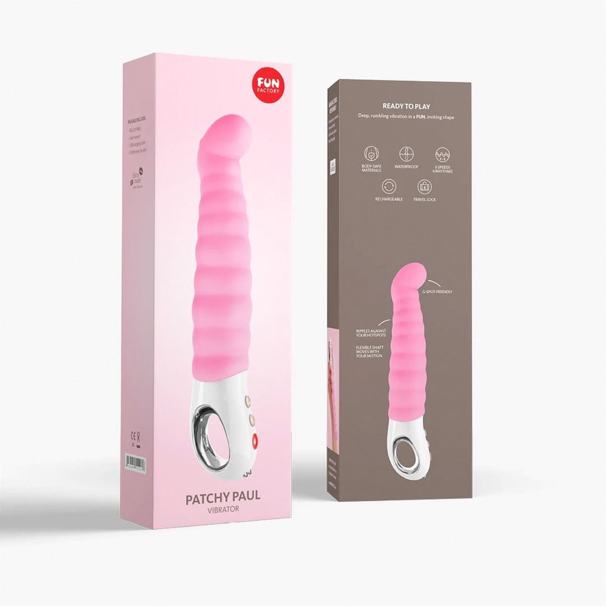 Fun Factory G Spot Vibrator Fun Factory Patchy Paul G-Spot Vibrator - Pink Silicone G-Spot