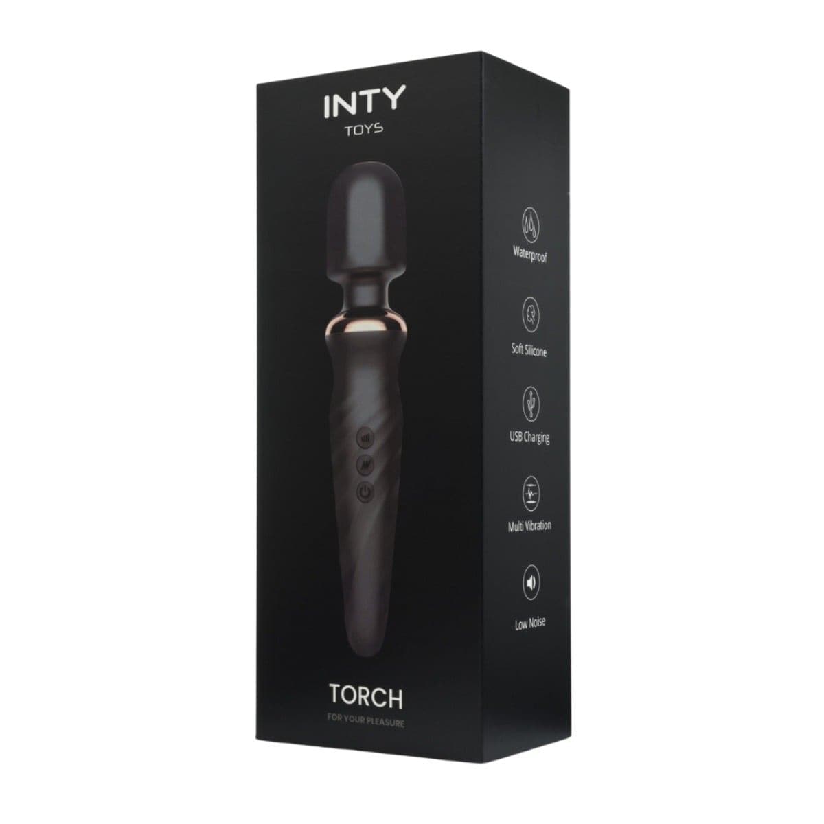 INTY Wand Vibrators INTY Toys Torch Wand Vibrator - Multiple Vibration Modes, Body-Safe Silicone