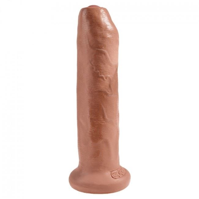 King Cock Realistic Dildos King Cock 7" Uncut Realistic Dildo | Movable Foreskin Suction Cup Tan